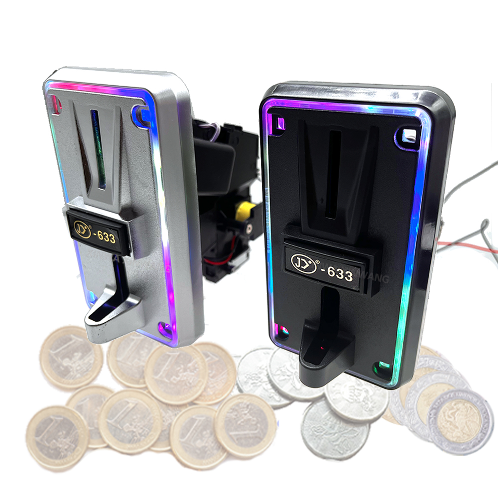 Arcade Game Vending Machine - Multi-valuta muntaccepterende LED-muntselector 6-kanaals portemonnee voor