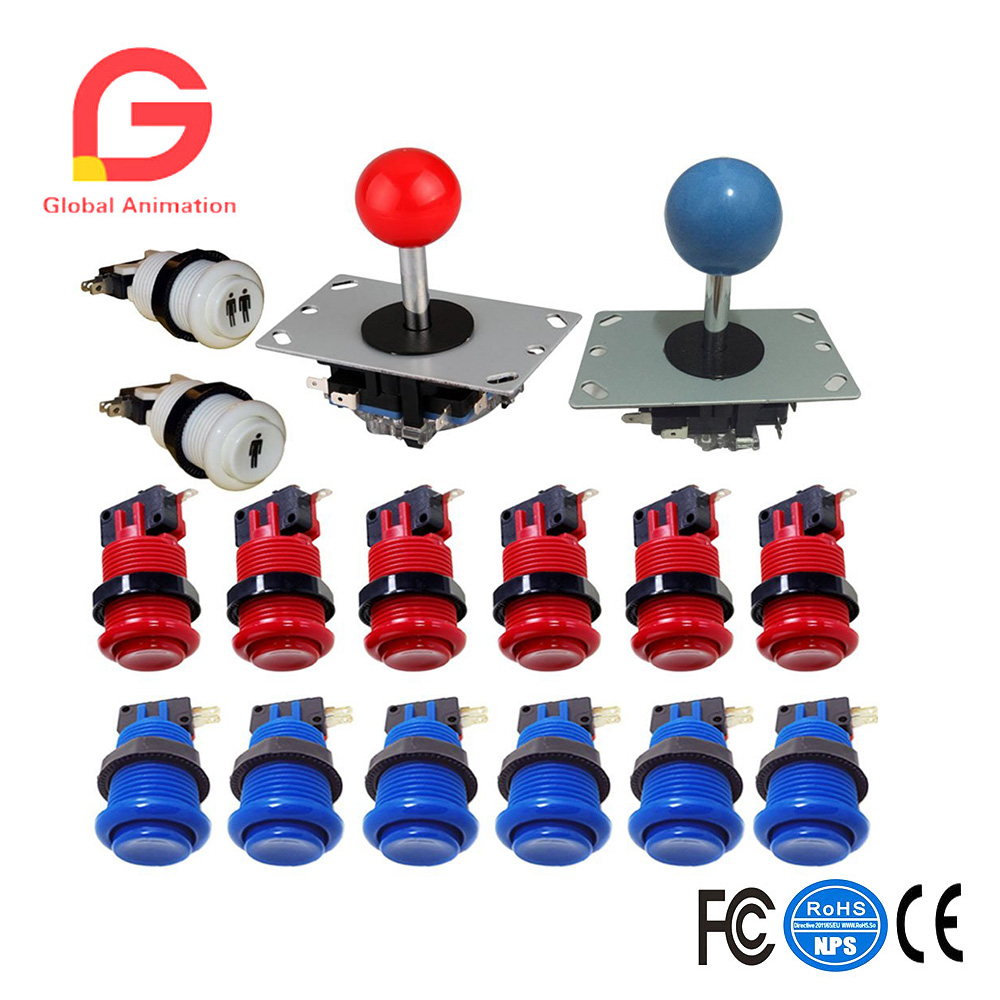 Arcade Game Cabinet - Klassieke Arcade Game Joystick met drukknop,