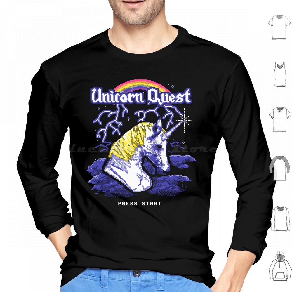 Arcade Quest - Unicorn Quest Hoodie Katoen met lange