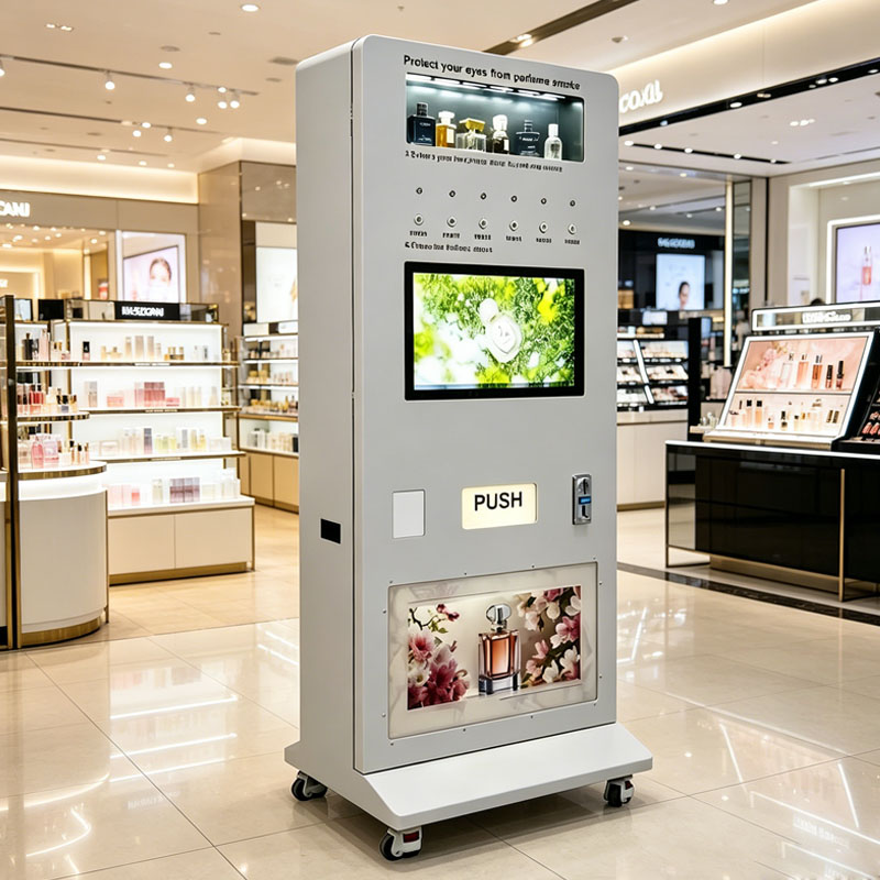Popcorn Vending Machine - Parfumspuitautomaten, contactloze geurverkoopkiosk voor samples en