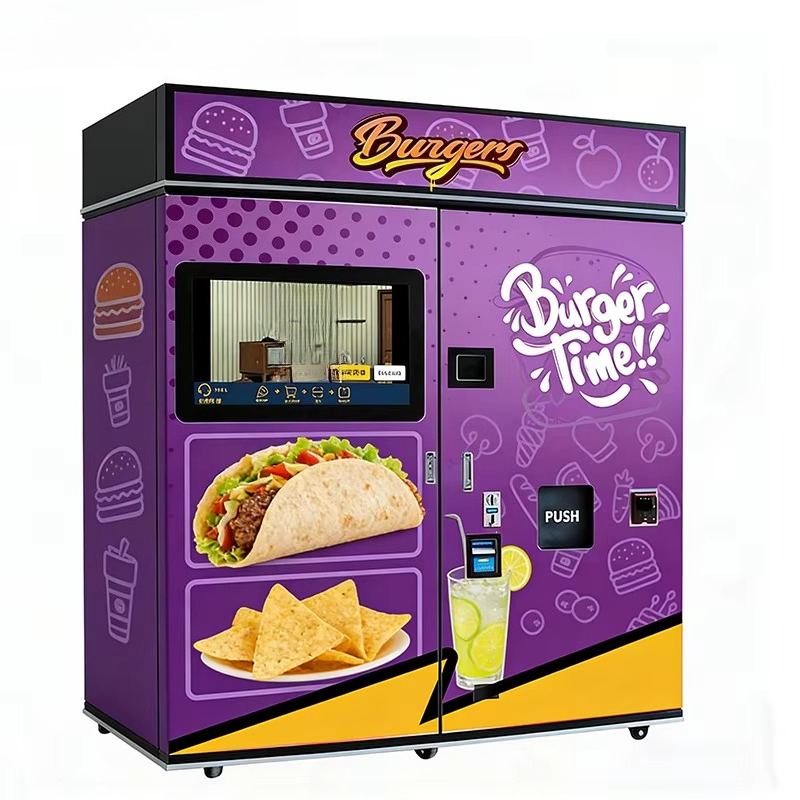 Candy Vending Machine - Geoptimaliseerde fastfood-automaat met magnetron, SDK, hamburger