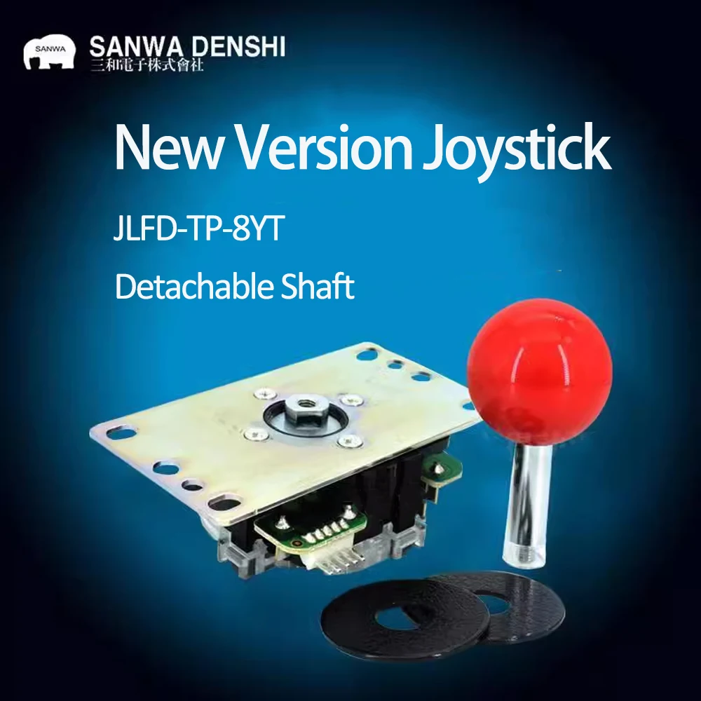 Arcade Vibes - Originele Japan SANWA joystick, JLFD-TP-8YT, afneembare