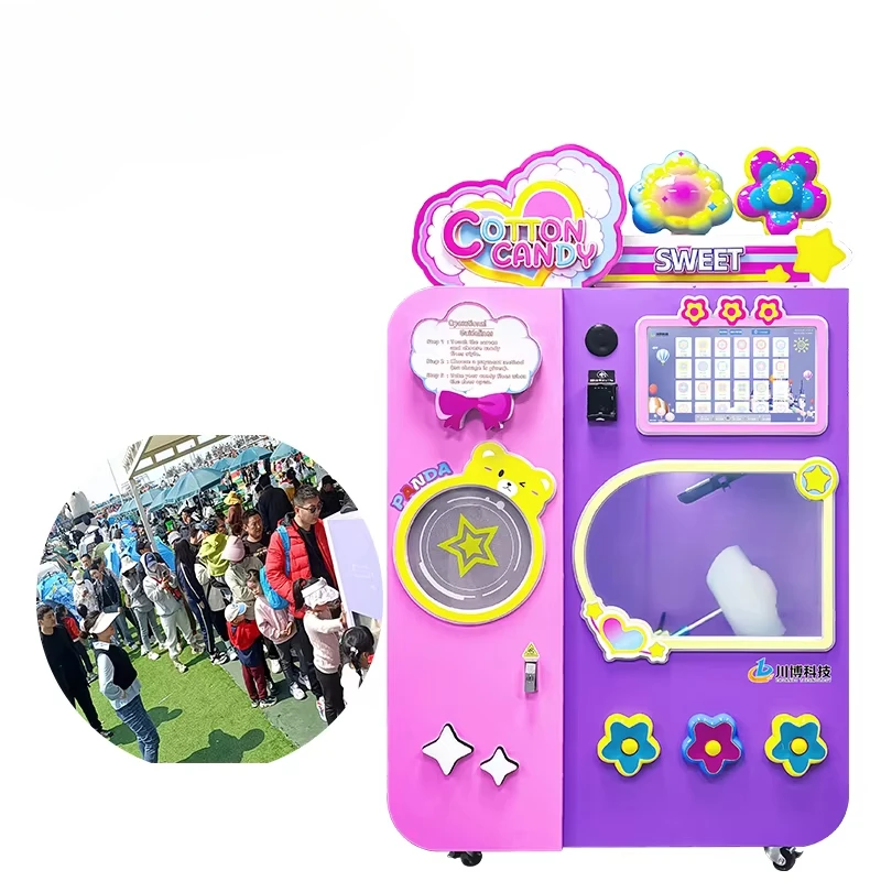 Candy Vending Machine - Geavanceerde, volautomatische, roze & blauwe feeën-suikergoedautomaat