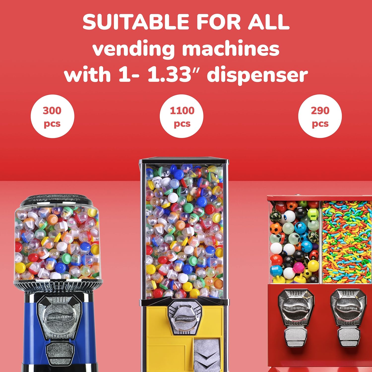 100-500 STKS Lege Ronde Capsul - Prize Capsule Toy Machine recensie en prijs