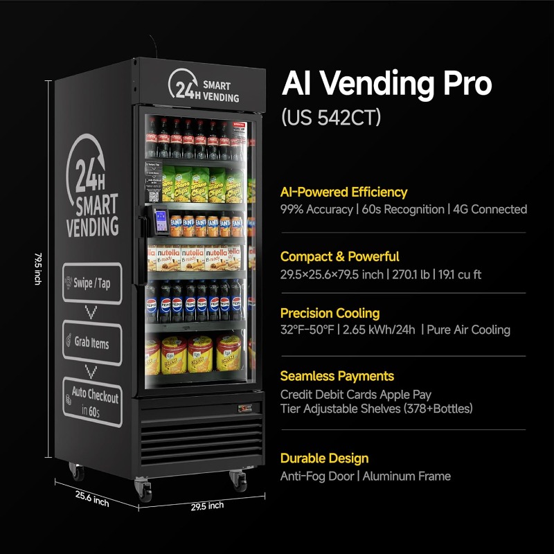 Geavanceerde slimme open-front - Open Vending Machine recensie en prijs