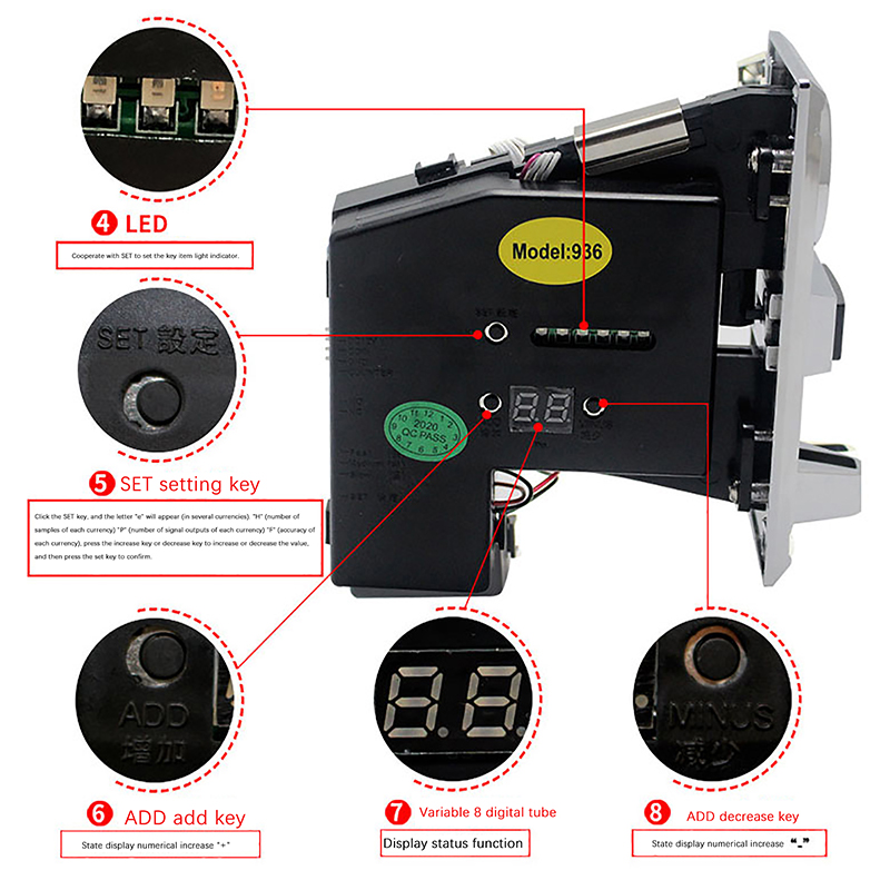 616 Elektronisch Multi-Muntacc - Arcade Game Vending Machine recensie en prijs
