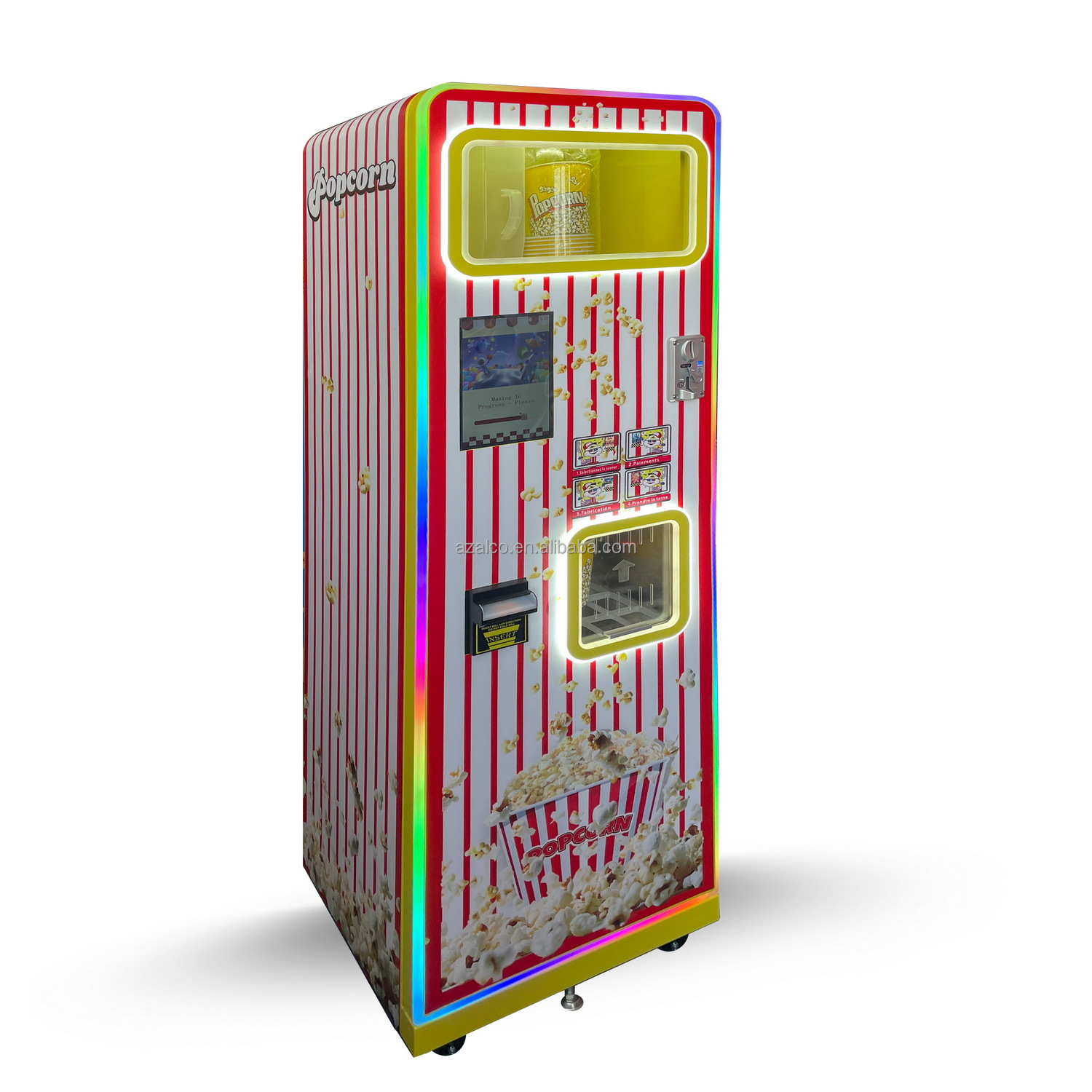 Twee smaken commerciële popcor - Popcorn Vending Machine recensie en prijs