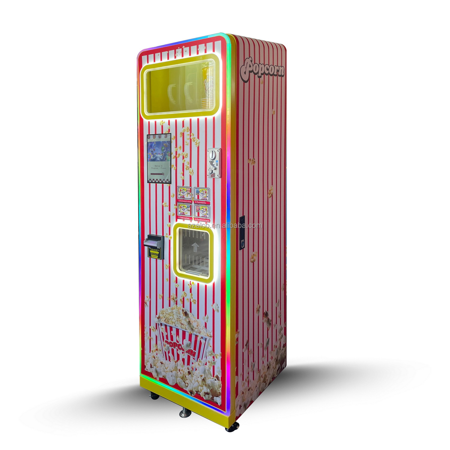 Twee smaken commerciële popcor - Popcorn Vending Machine recensie en prijs