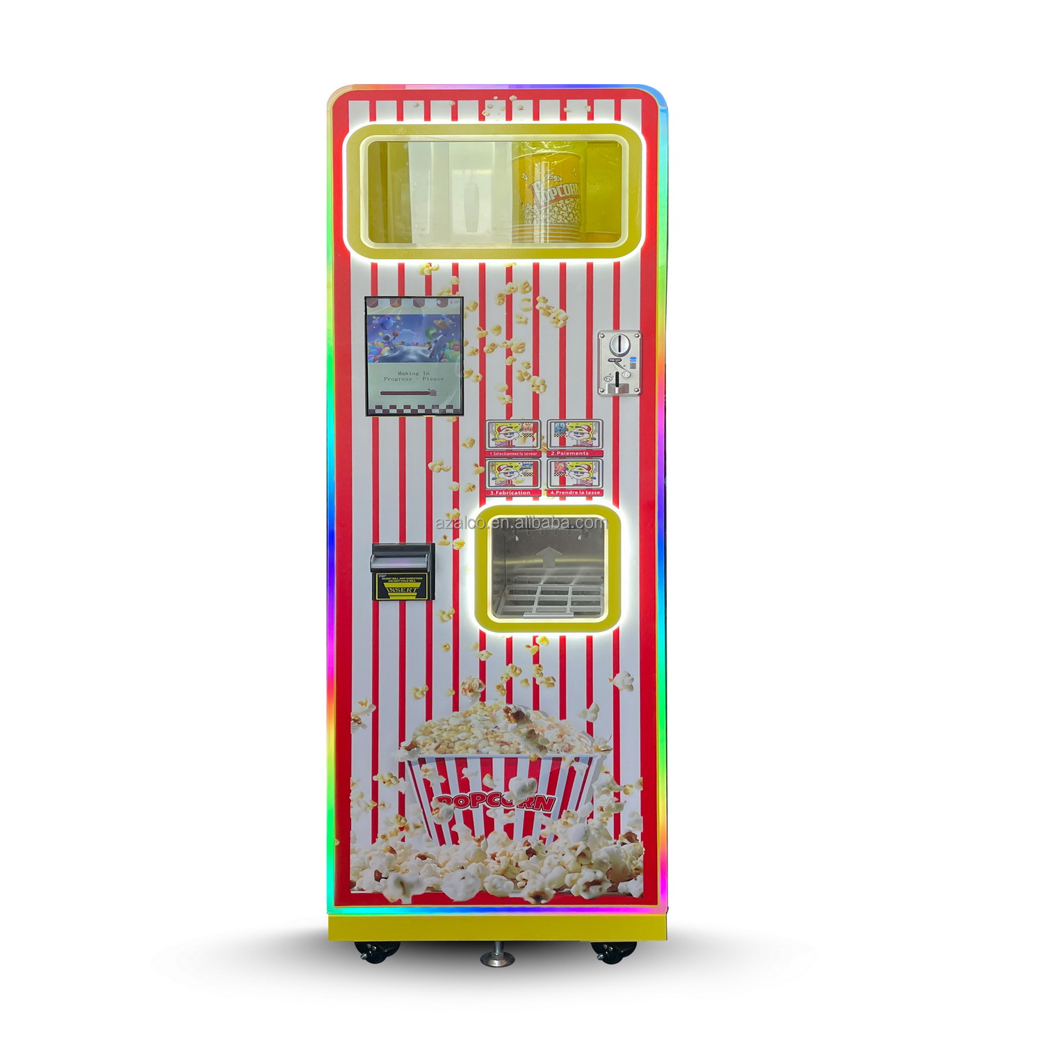 Twee smaken commerciële popcor - Popcorn Vending Machine recensie en prijs