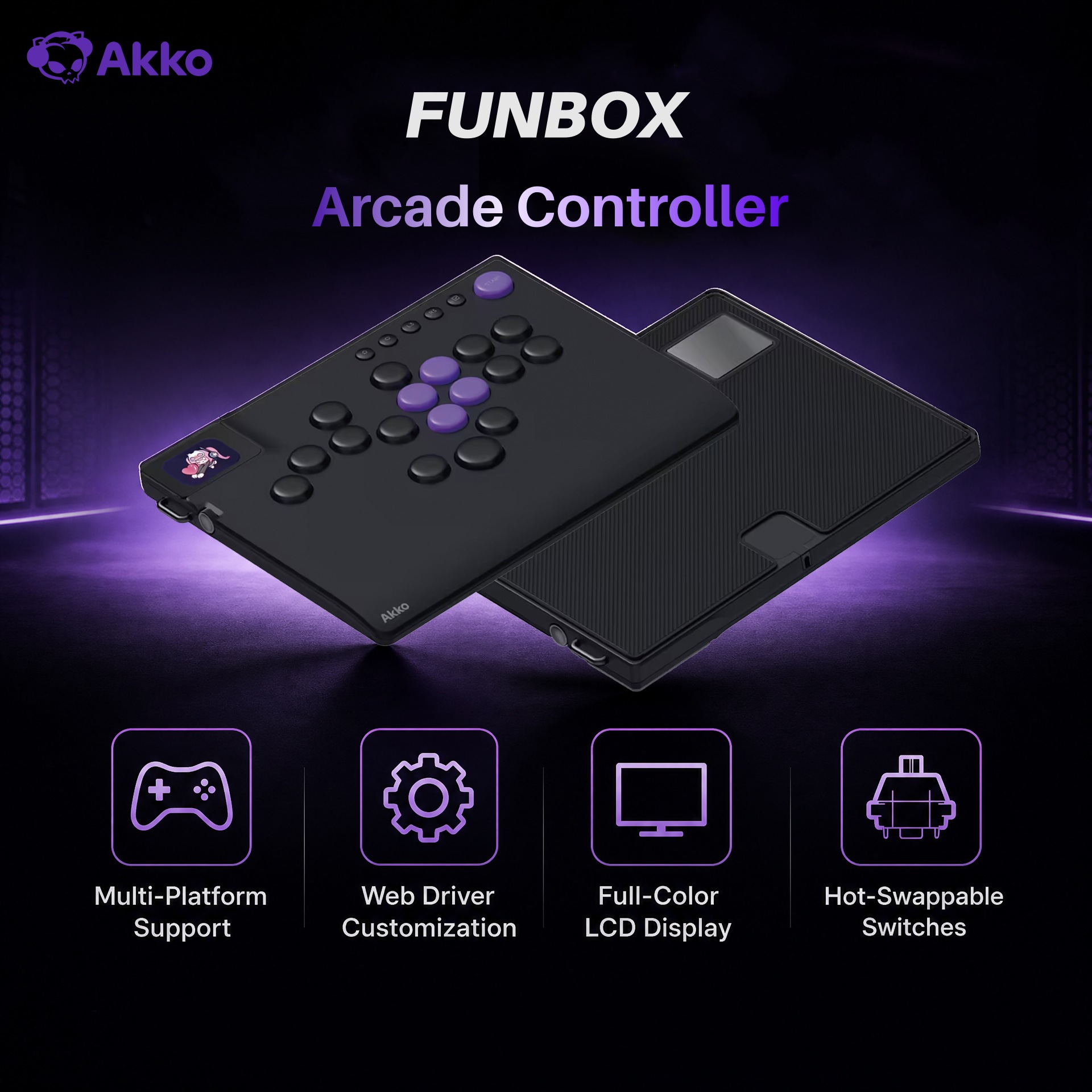 Akko FUNBOX Magnetische Hendel - Arcade No recensie en prijs