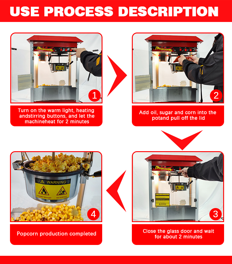 Commerciële popcornmachine, el - Popcorn Vending Machine recensie en prijs